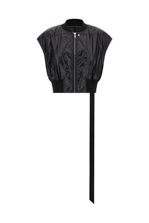 Gilet 'Tatlin Bomber' in tessuto sintetico nero RICK OWENS DRKSHDW | DS01F4717NPS09